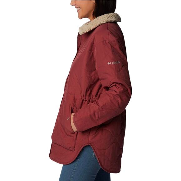 Columbia Women's Birchwood Quilted Jacket NWT BEETROOT SIZE XXL - Picture 3 of 10